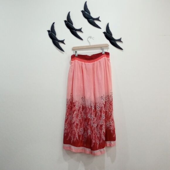 Free People Off The Grid Lightweight Floral Print Culottes Palazzo Pants Size M - Picture 8 of 13